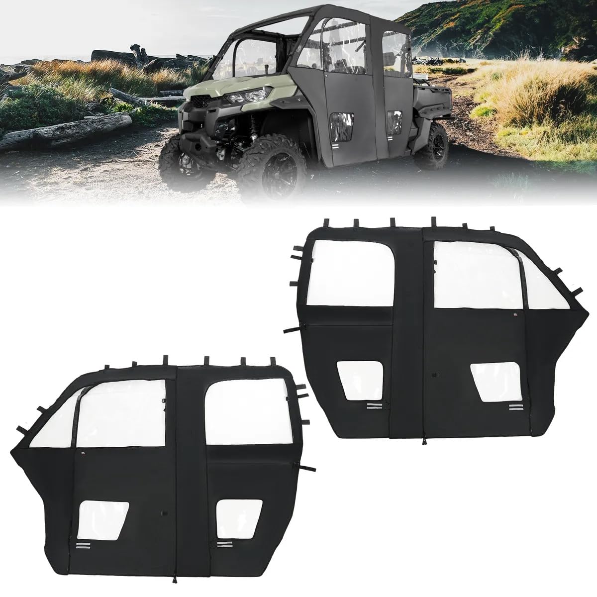 KEMIMOTO Porte cabina per Can-Am Defender Max HD impermeabili