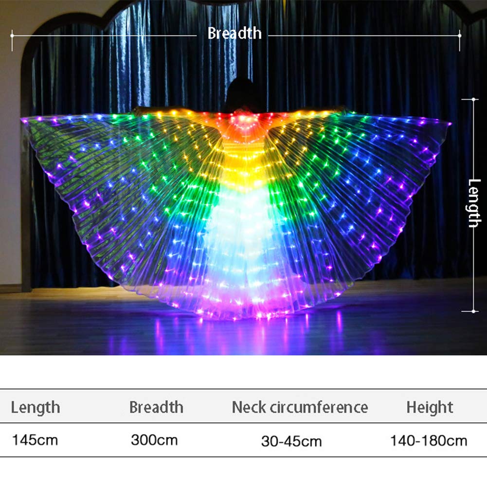 Hapivida Ali Farfalla LED Rosse 300 cm Costume Fata
