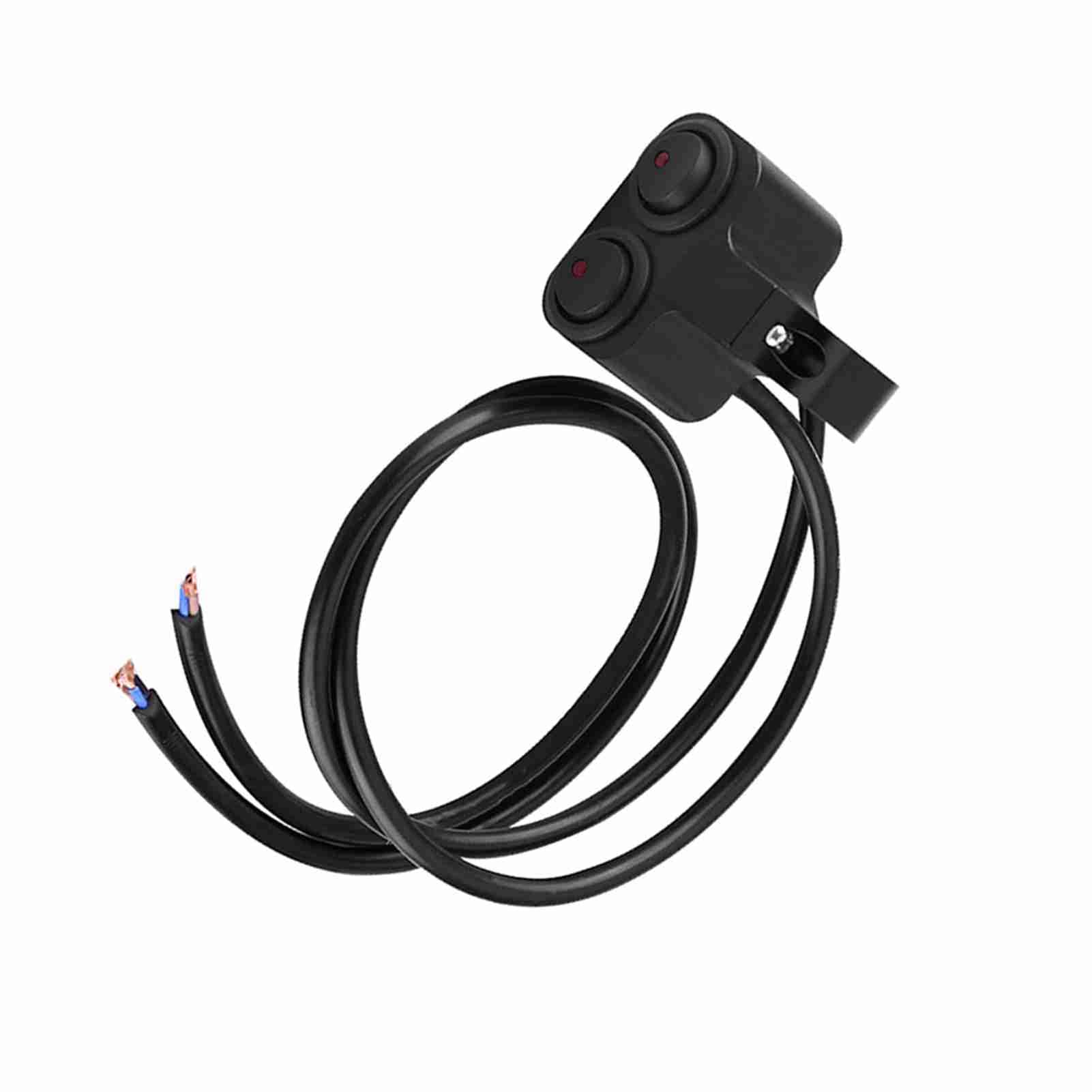 AOWINHIT 25 mm interruttore manubrio doppio con spia