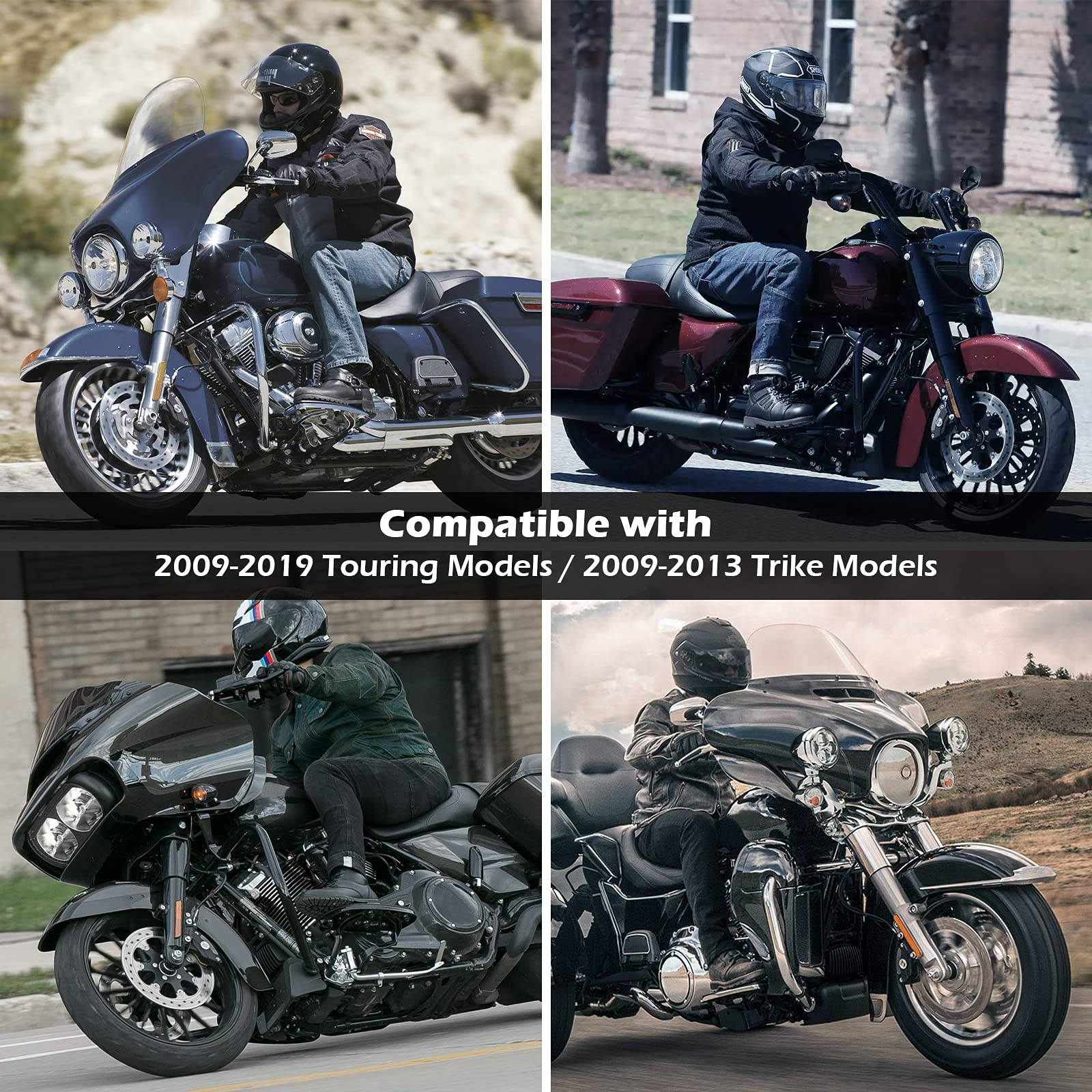 Kemimoto Harley Touring estensori pedane 1 pollice alluminio
