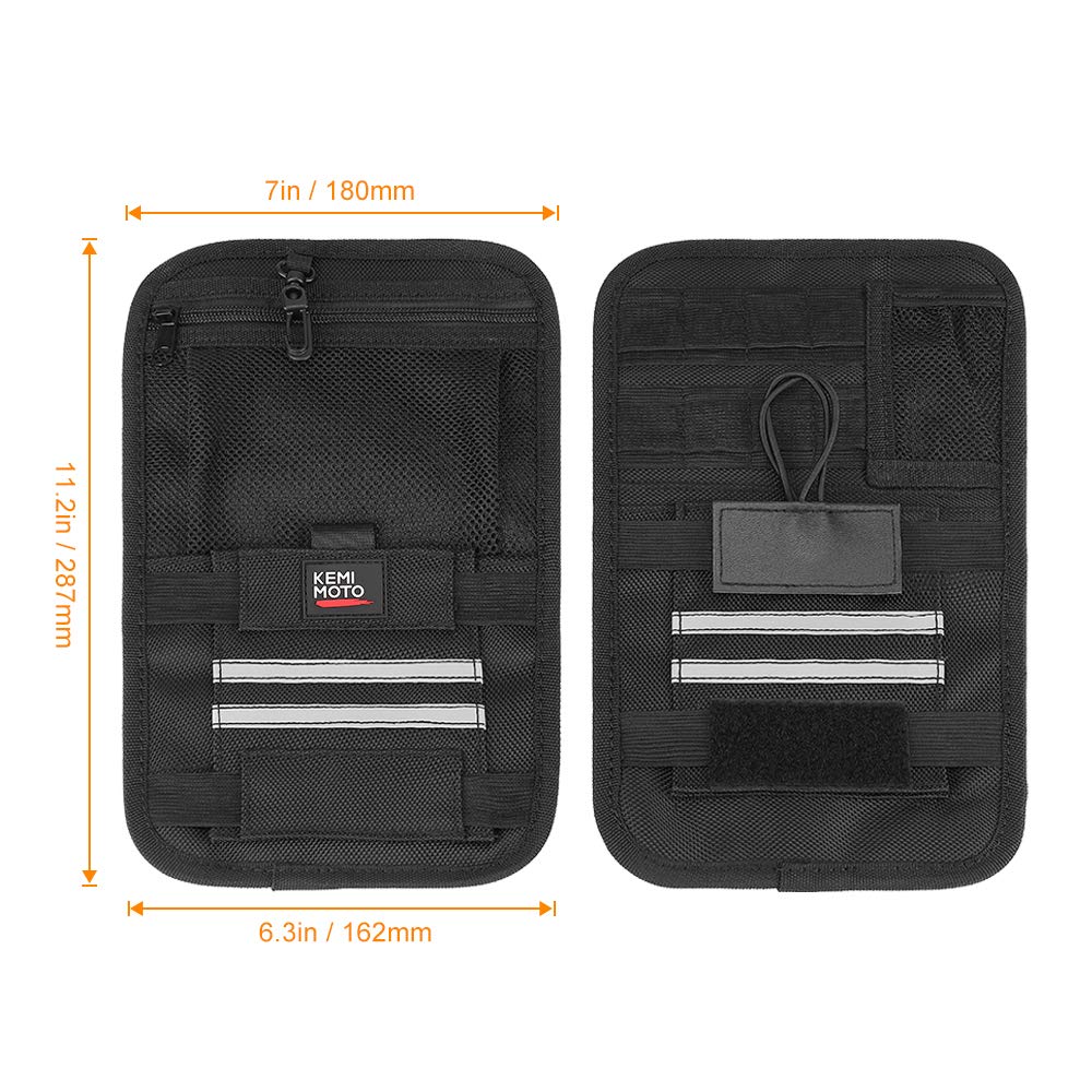 KEMIMOTO FHDTB131BK organizer borse laterali 2 pezzi multi-tasca