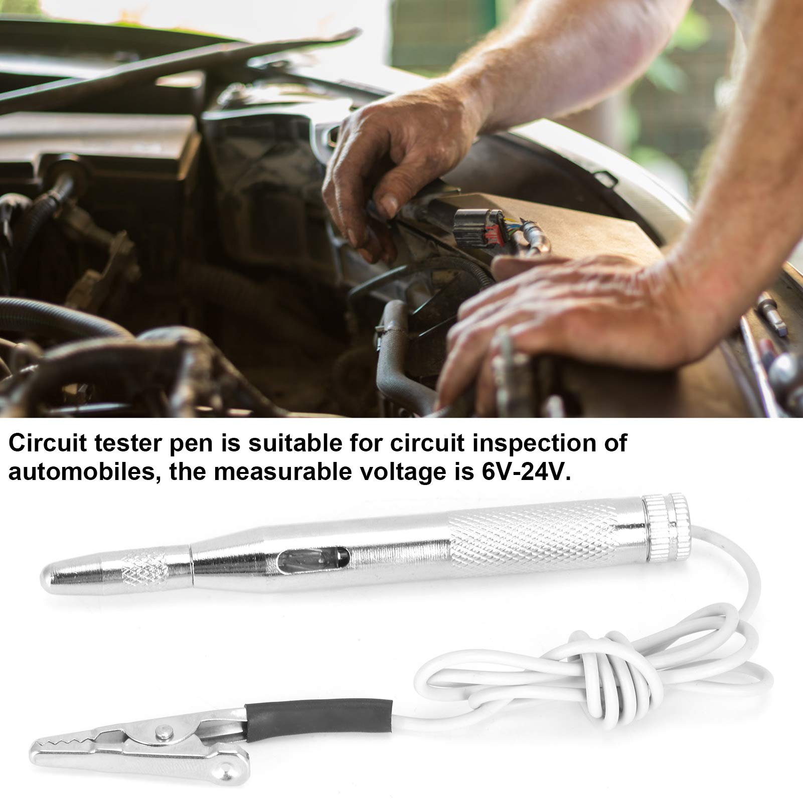Kuuleyn Tester Circuito Auto 6-24V Penna Sonda con Clip