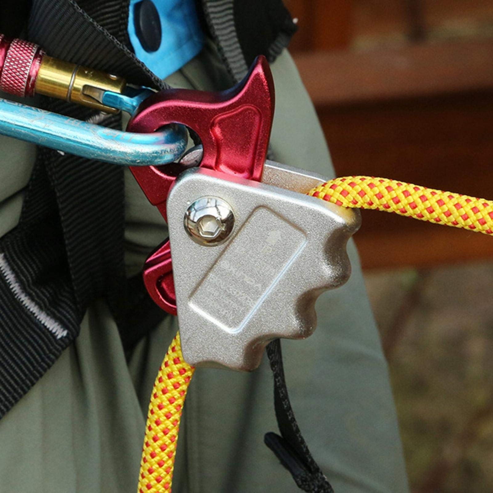 Kuuleyn blocco corda arrampicata alluminio 15kN argento