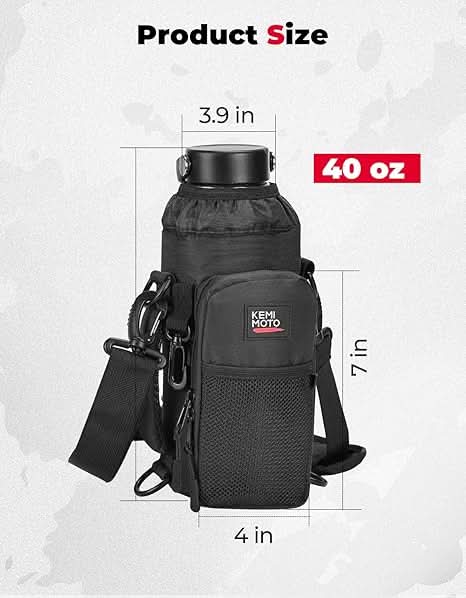 KEMIMOTO Borsa Portaborraccia 40 oz Tracolla 600D