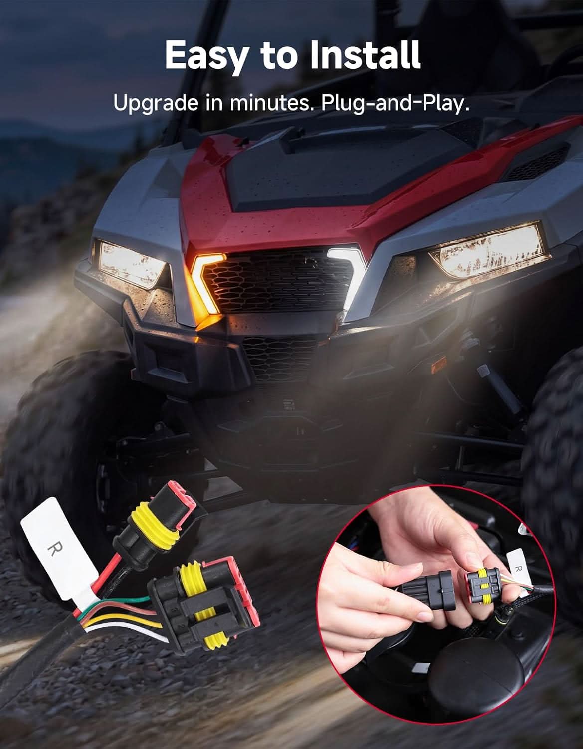 Kemimoto General 1000 kit frecce LED clacson portatarga