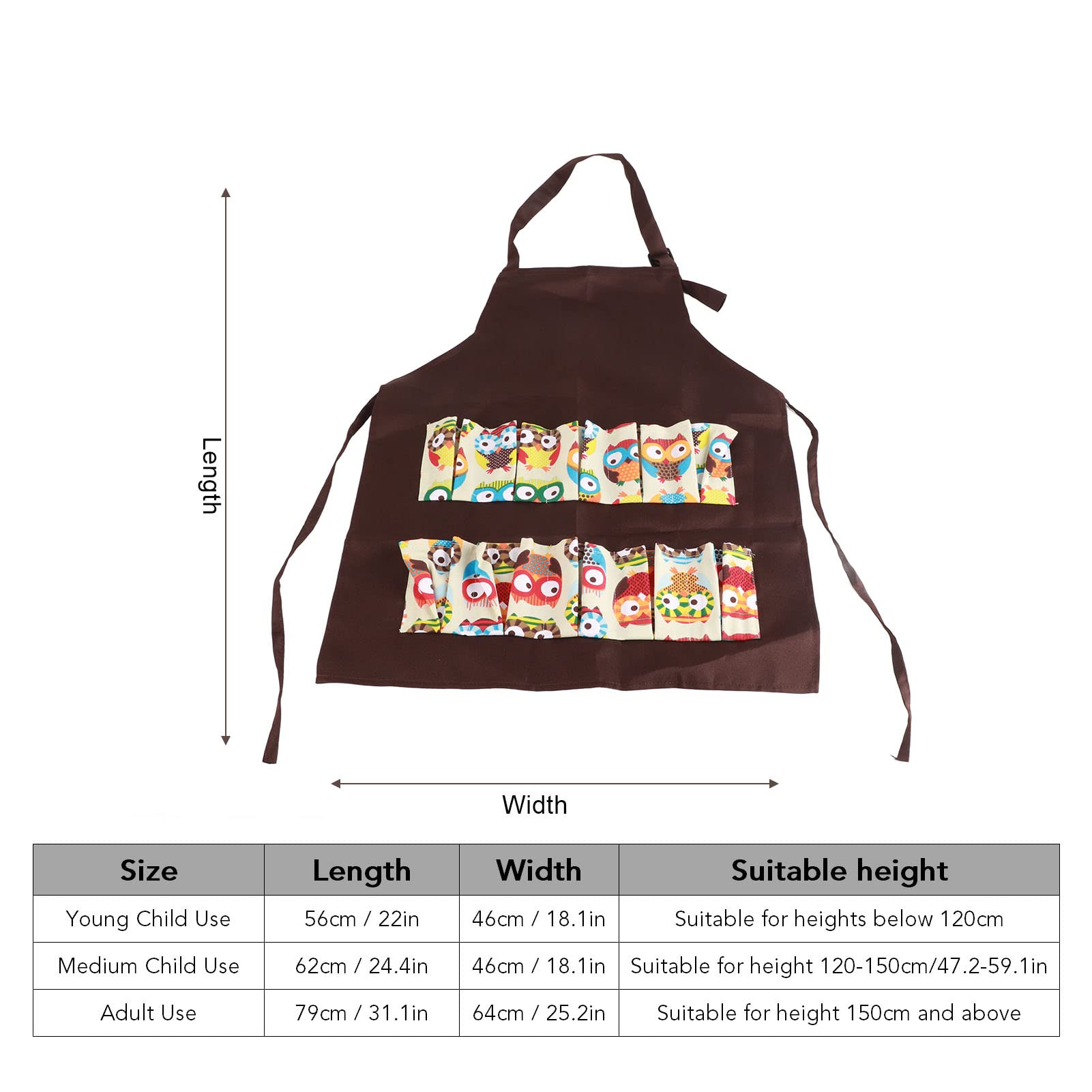 Kuuleyn Grembiule Uova 12 Tasche Cotone Adulto