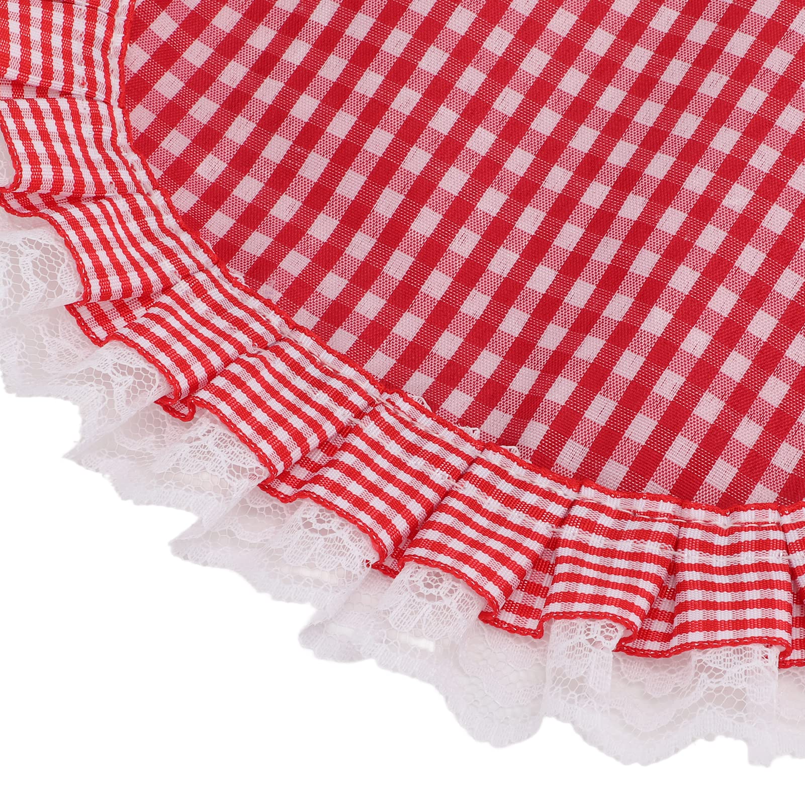 Kuuleyn Sella Protettiva per Galline Plaid Rosso Riutilizzabile