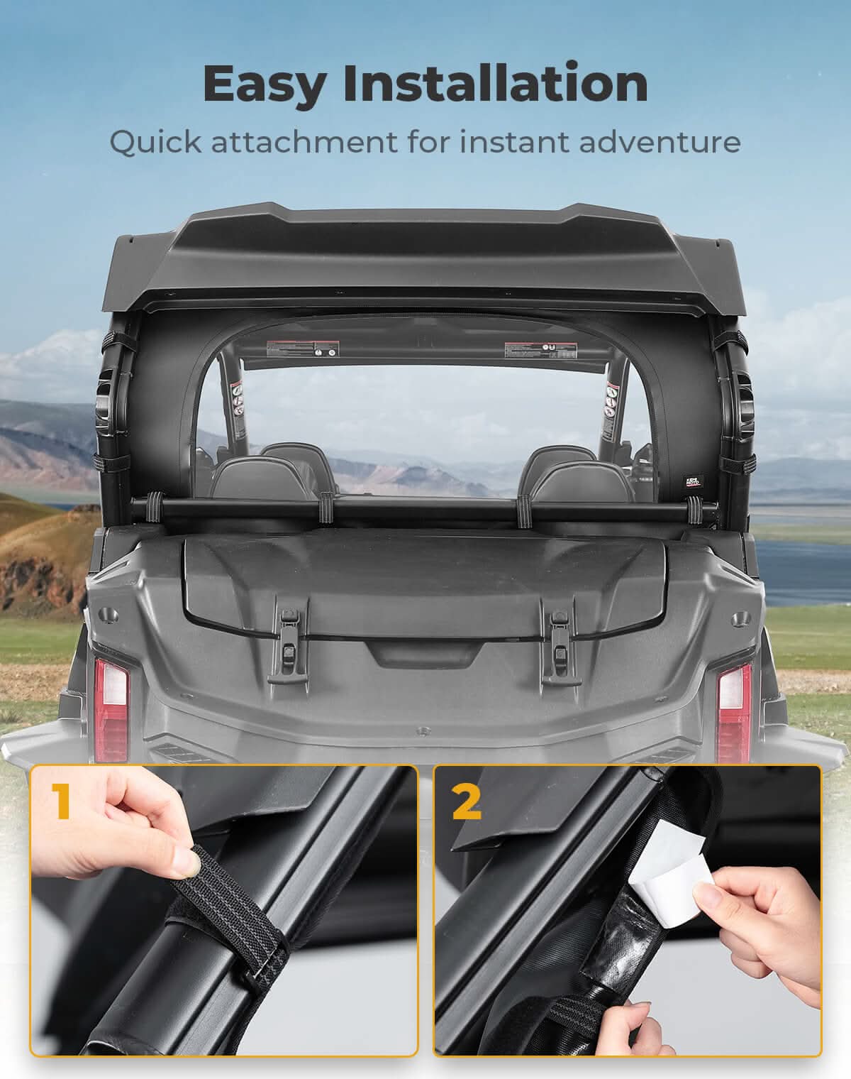 Kemimoto ZForce 950 lunotto posteriore avvolgibile PVC