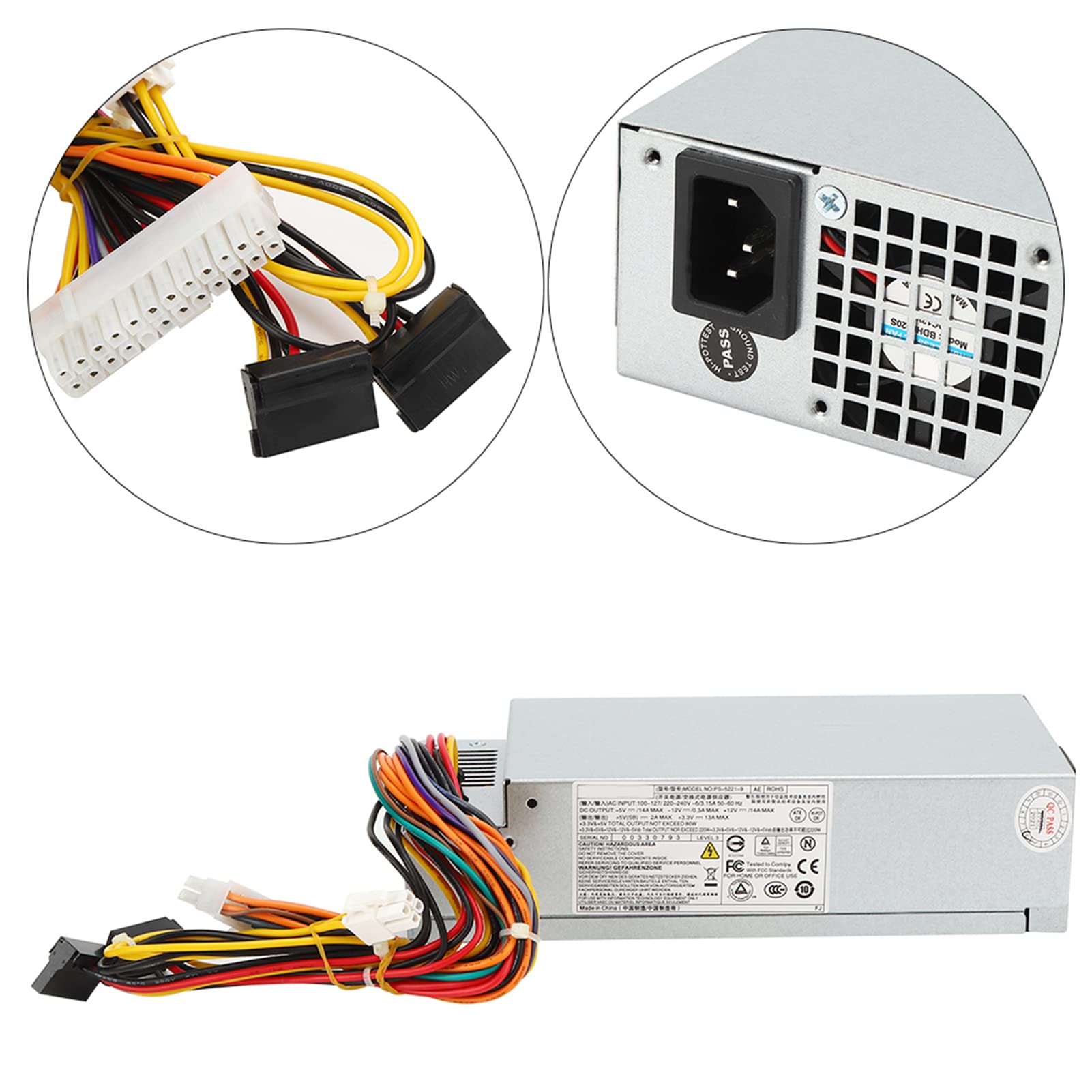 Kuuleyn PS-5221-9 06 alimentatore pc 220W 220V piccolo