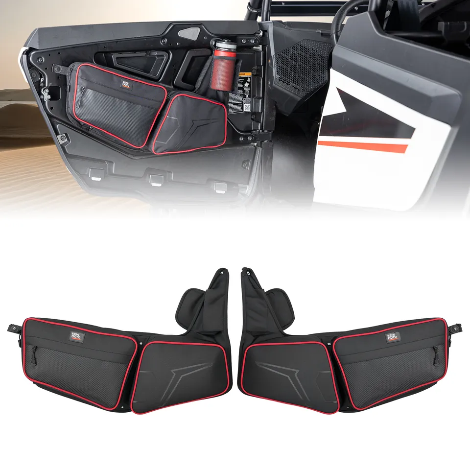 Kemimoto RZR XP 1000 borse portiera UTV rosse 14L impermeabili