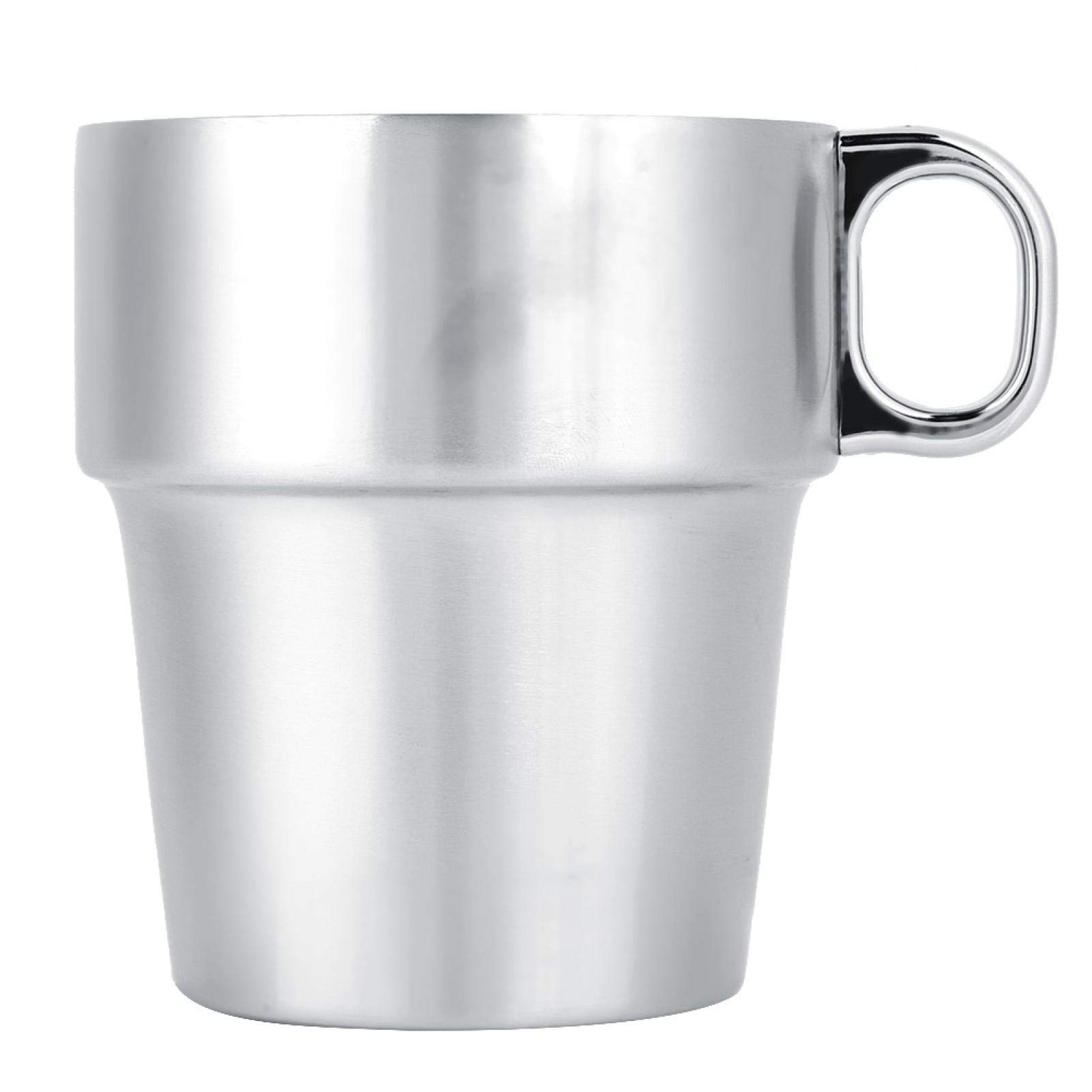Kuuleyn Set 6 Tazze Acciaio Inox 300 ml Campeggio