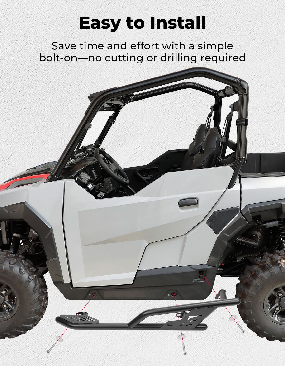 KEMIMOTO Rock Sliders General 1000 pedane acciaio coppia