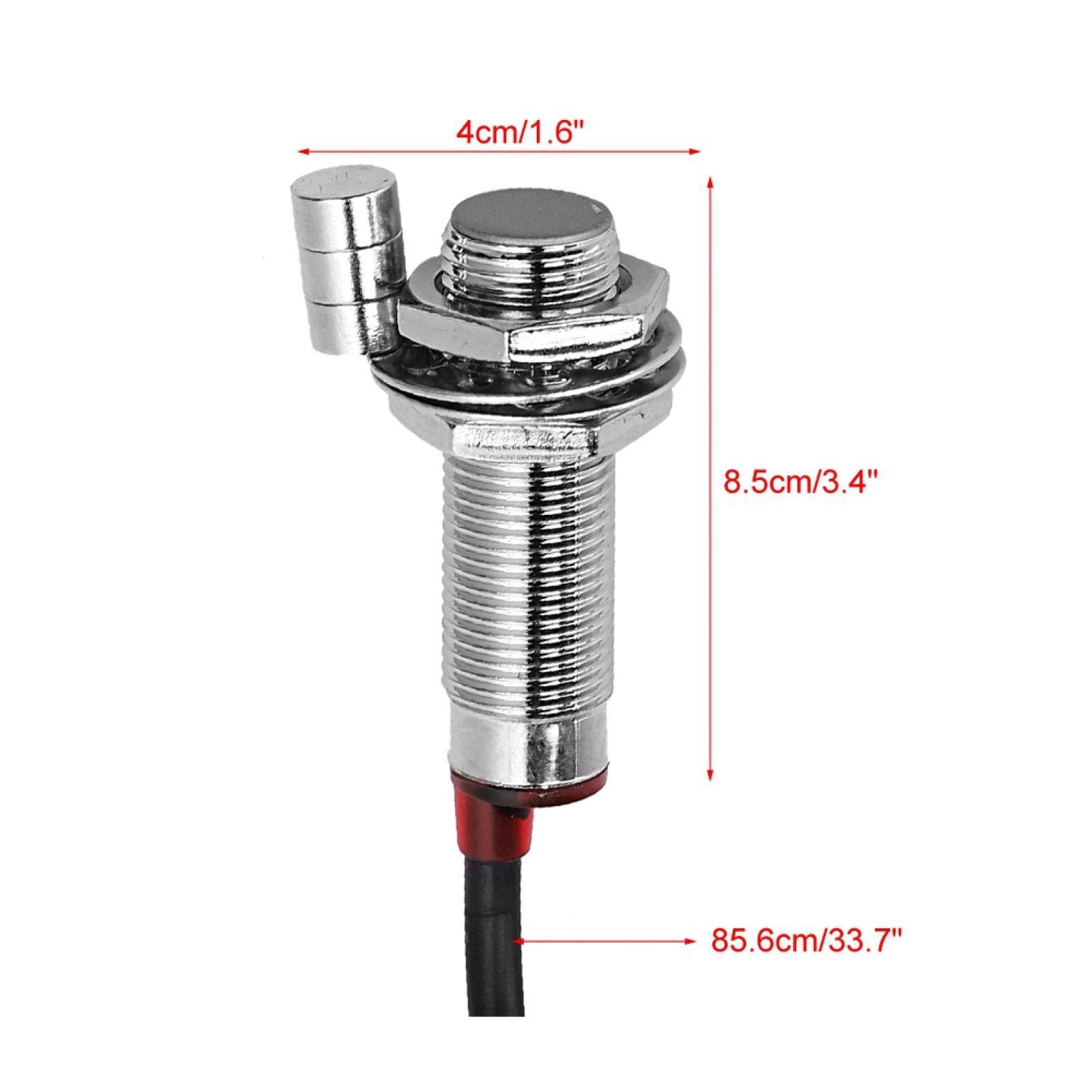 Kuuleyn Cavo Sensore Contachilometri Moto 124 cm con 3 Magneti