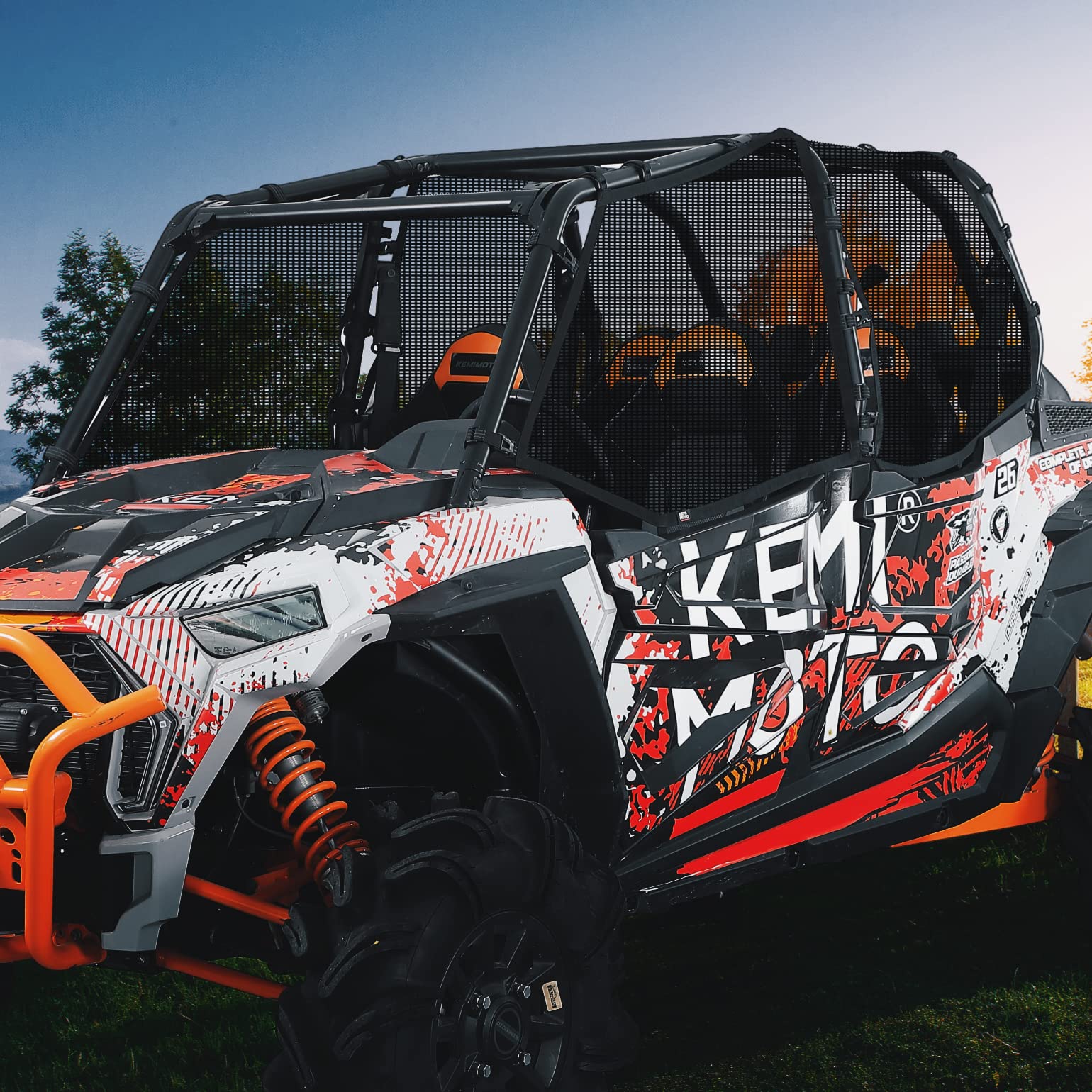 Kemimoto PVC Mesh reti finestrini RZR XP 4 1000 4 porte