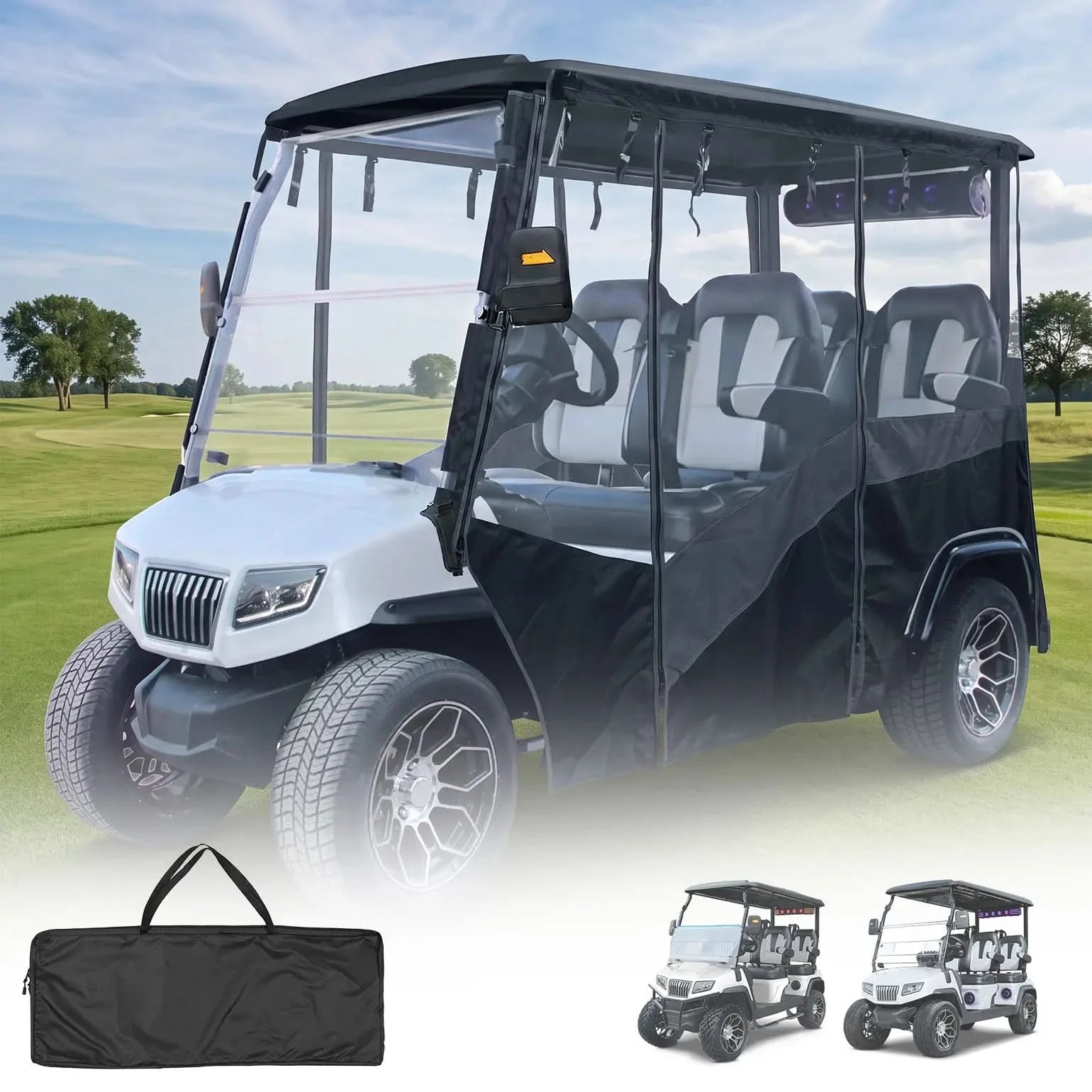 KEMIMOTO D5 Maverick Ranger 4 telo golf cart 4 posti impermeabile