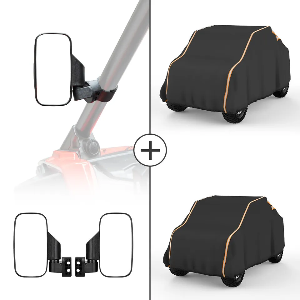 KEMIMOTO Specchio UTV+Telo Copri RZR 210D catarifrangente