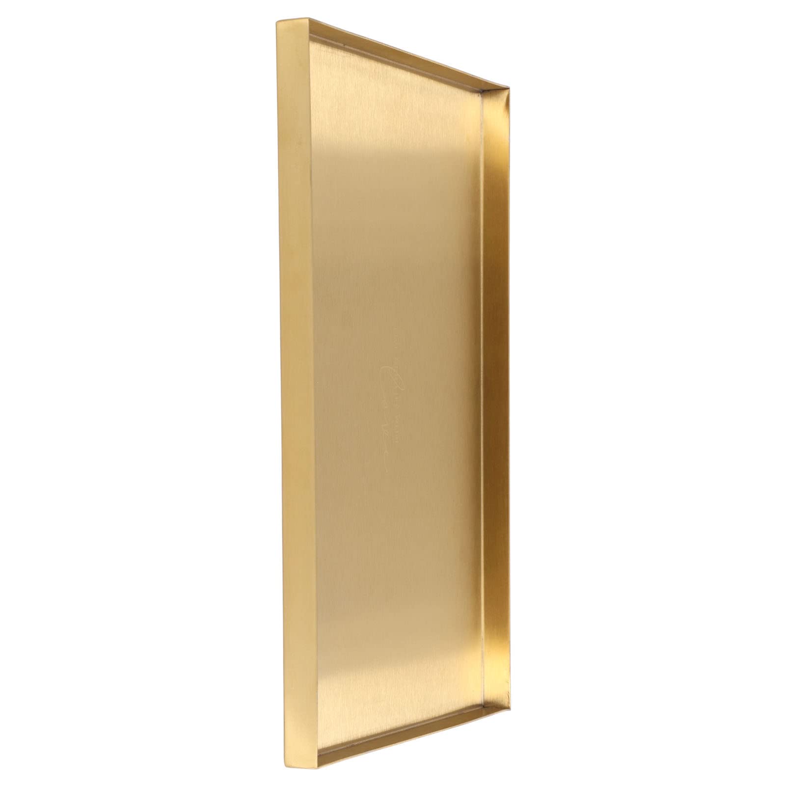 Hapivida Vassoio Rettangolare Acciaio Inox Oro 30 cm