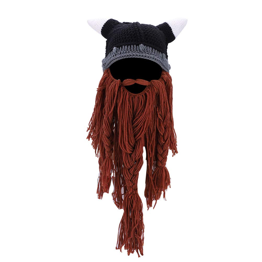 Kuuleyn Cappello Barba Vichingo Lana Caffè Caldo