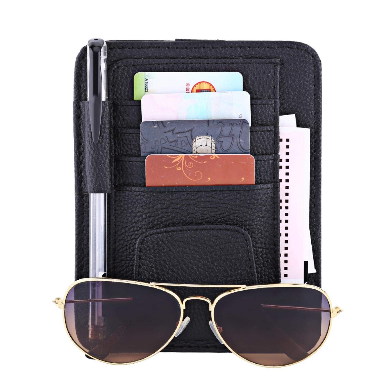 Kuuleyn organizer visiera auto pelle nero
