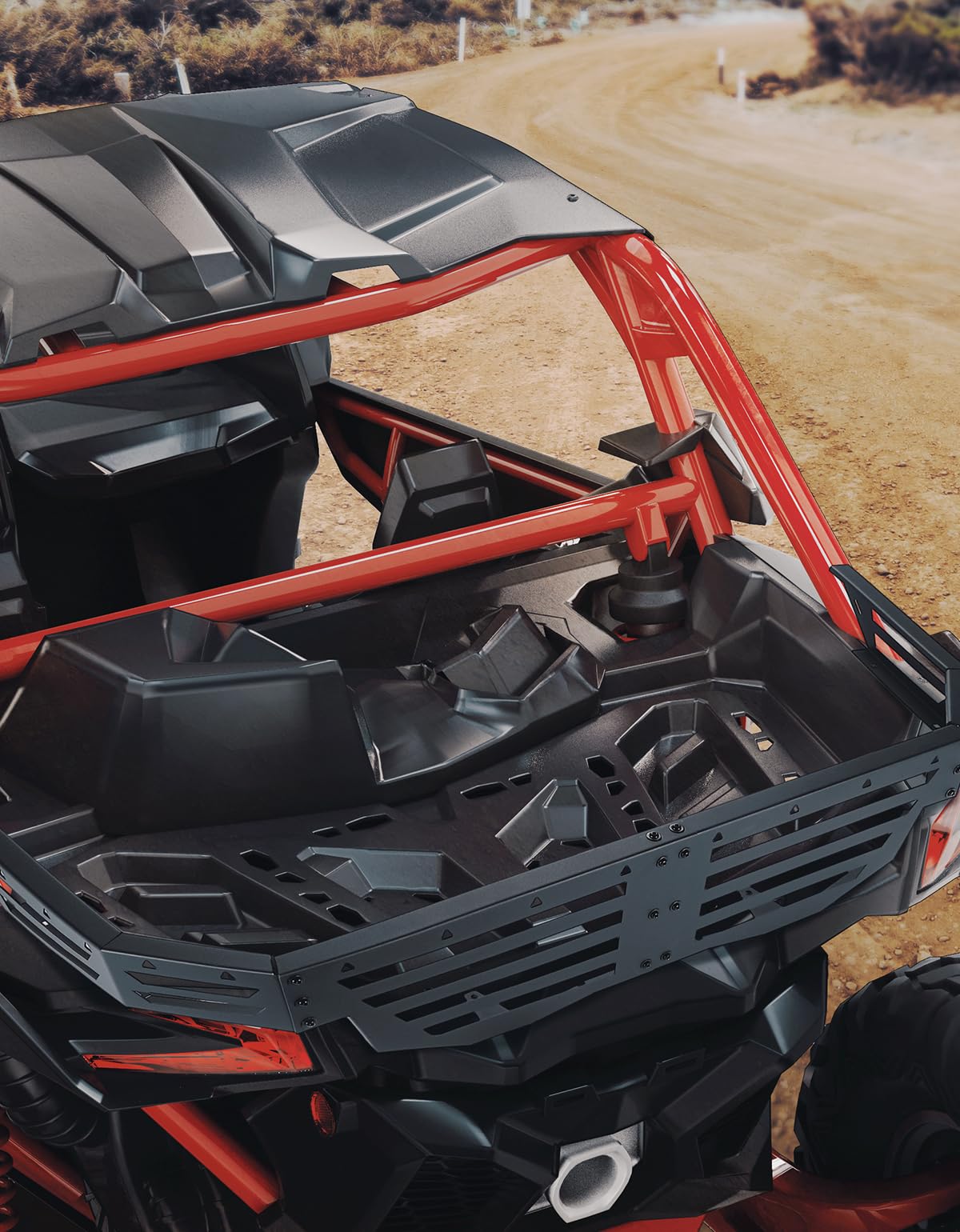 KEMIMOTO Sponda Posteriore per Maverick X3 in Metallo Nera
