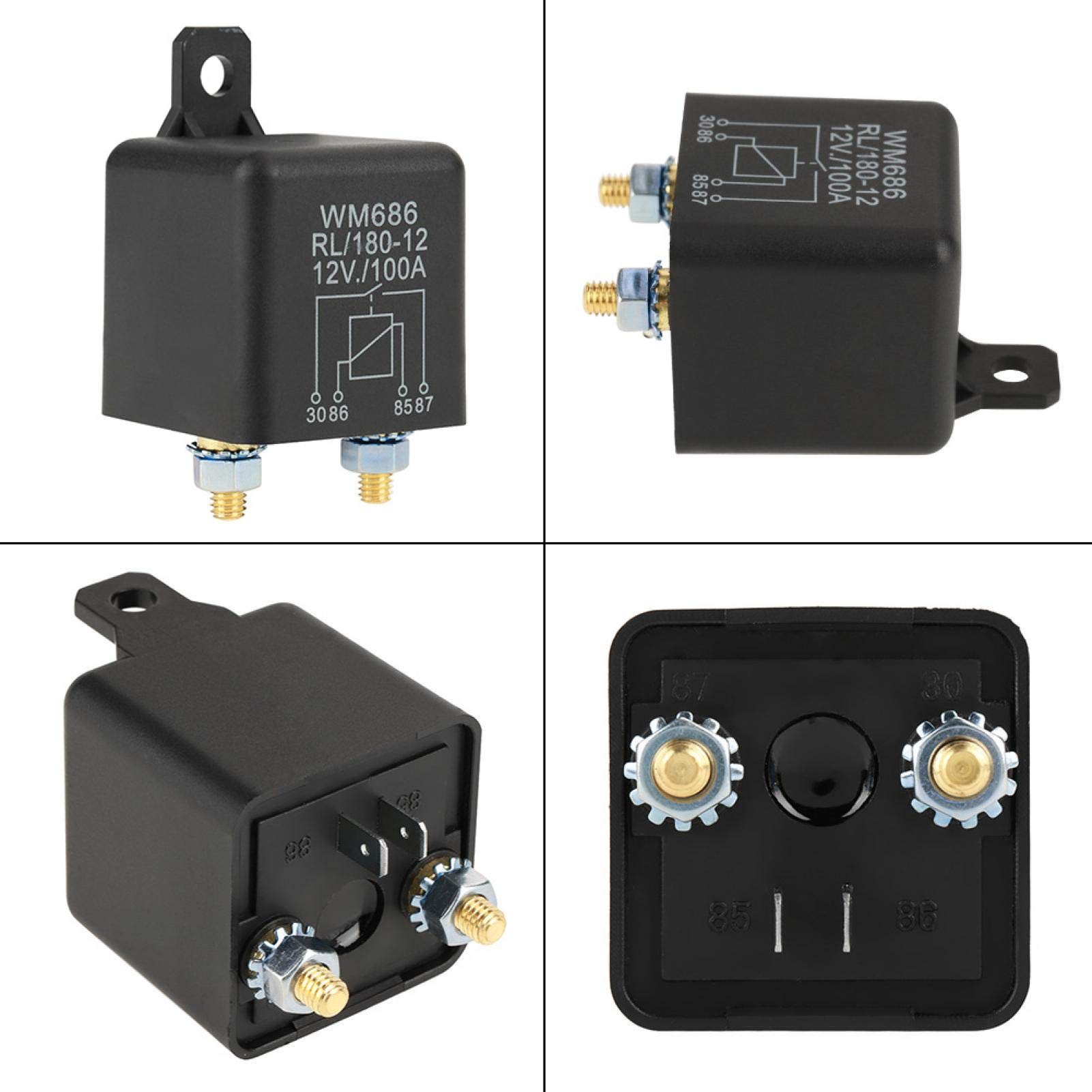 Kuuleyn Relè avviamento auto 12V 100A 4 pin