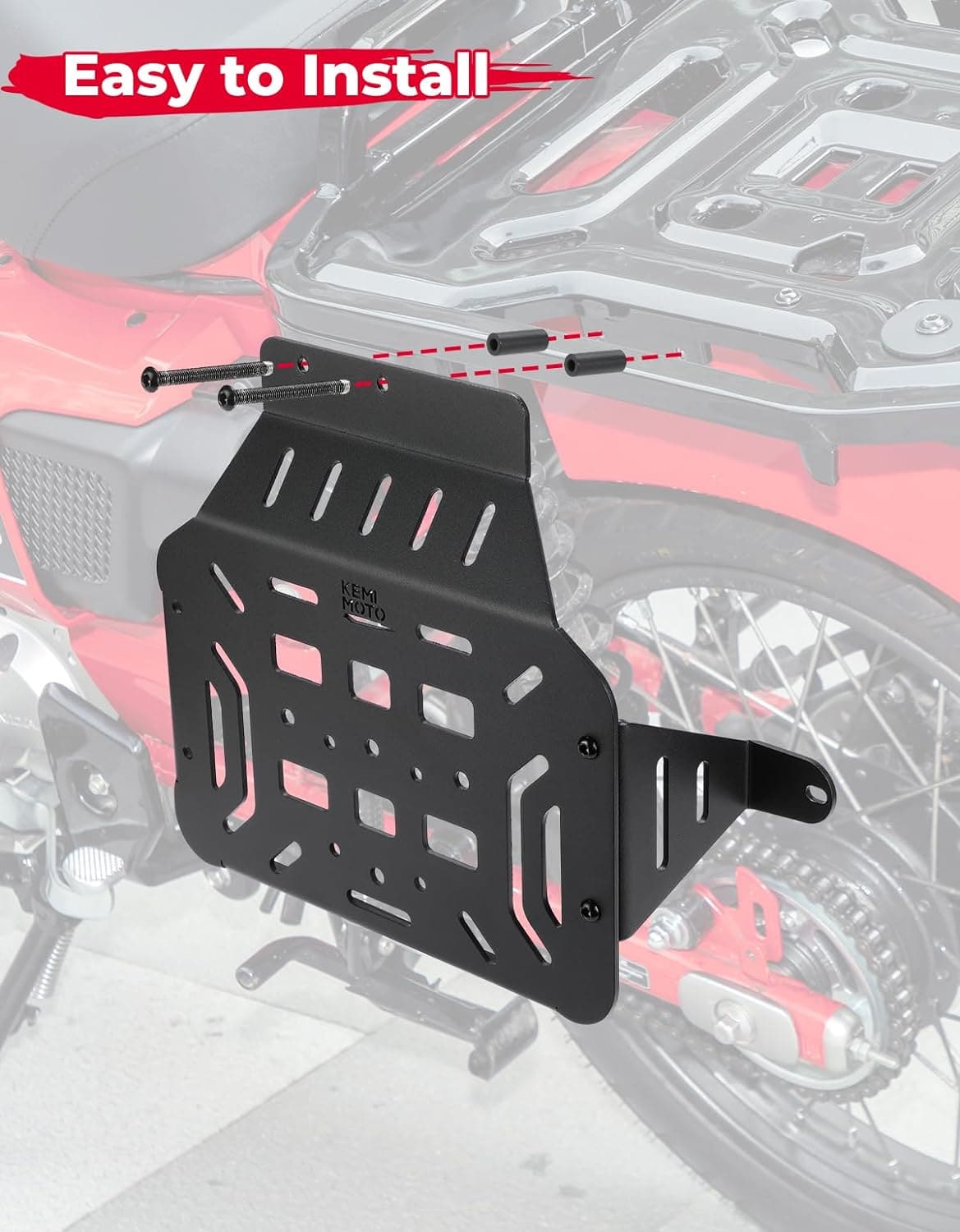 Kemimoto portaborse laterale Honda CT125 Trail 125 2021-2024 inox