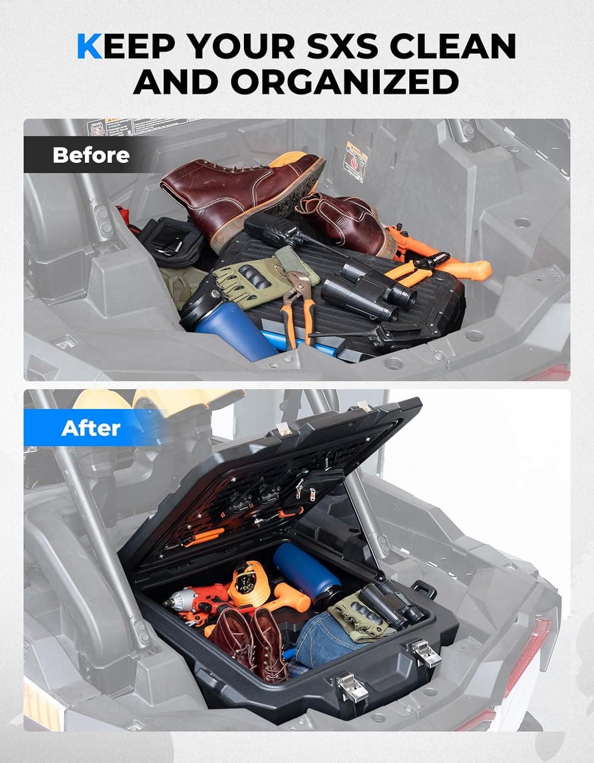 KEMIMOTO RZR XP 1000 baule posteriore 100L impermeabile
