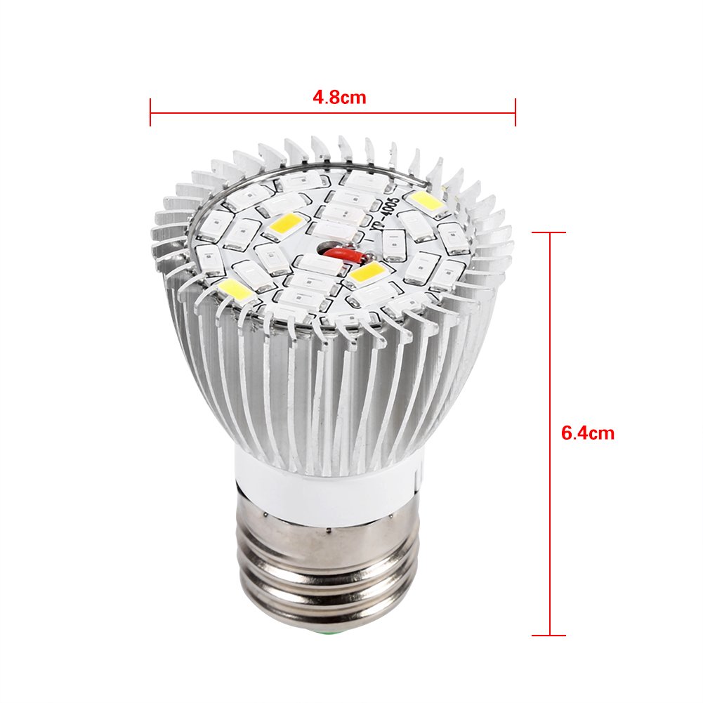 Kuuleyn 28 LED E27 lampada coltivazione 5W spettro completo