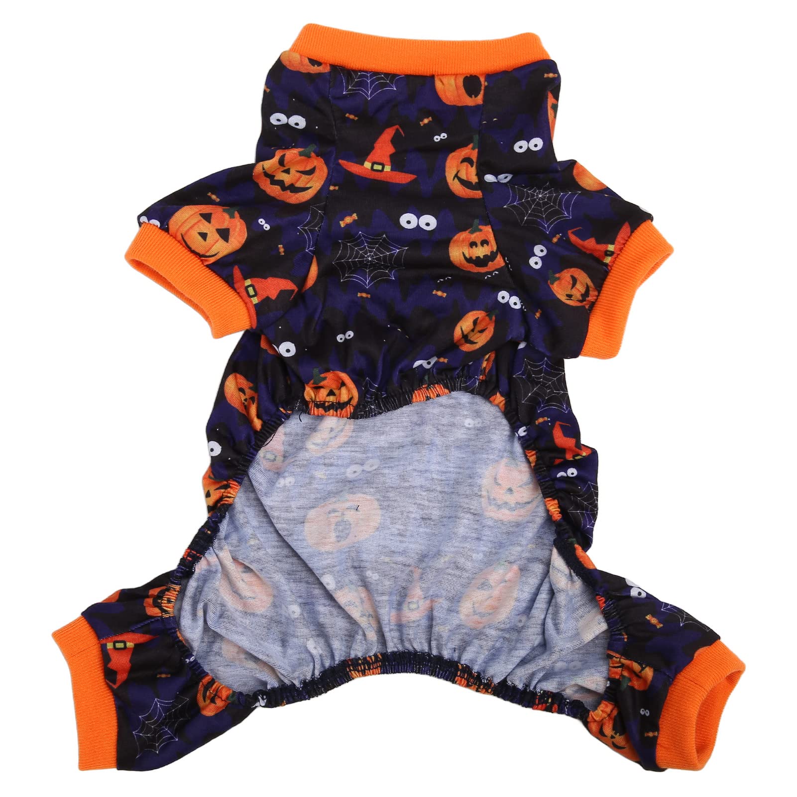 Kuuleyn Vestito Halloween Cane Pipistrello Zucca Taglia M