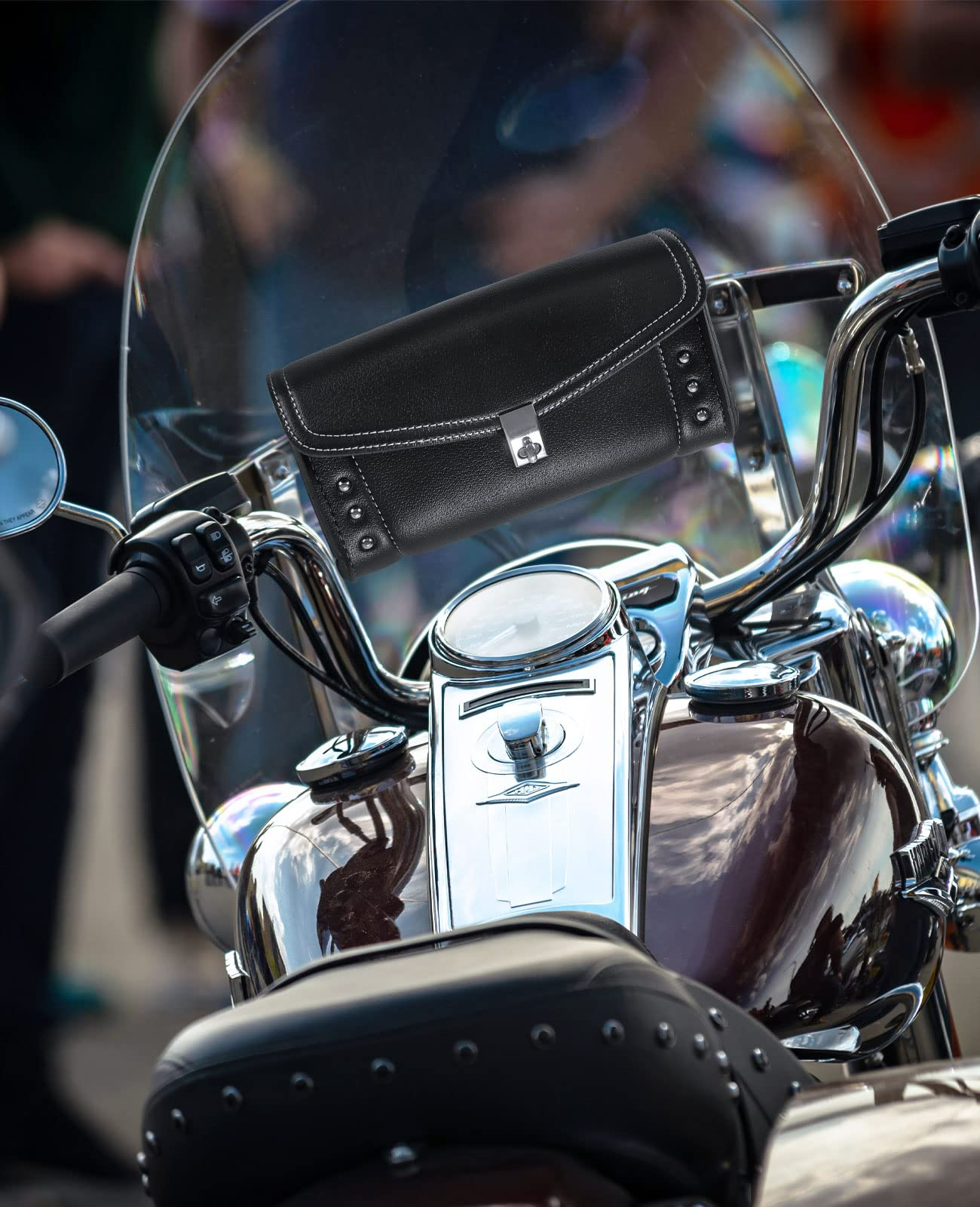 Kemimoto Road King borsa parabrezza moto rigida