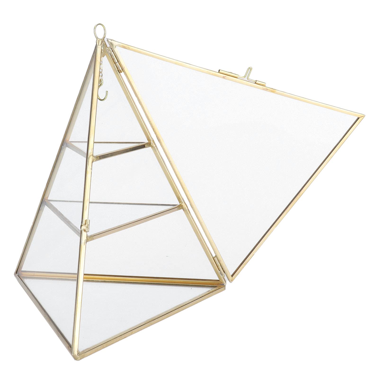 Hapivida Piramide 3 Livelli Portagioie Vetro 21 cm