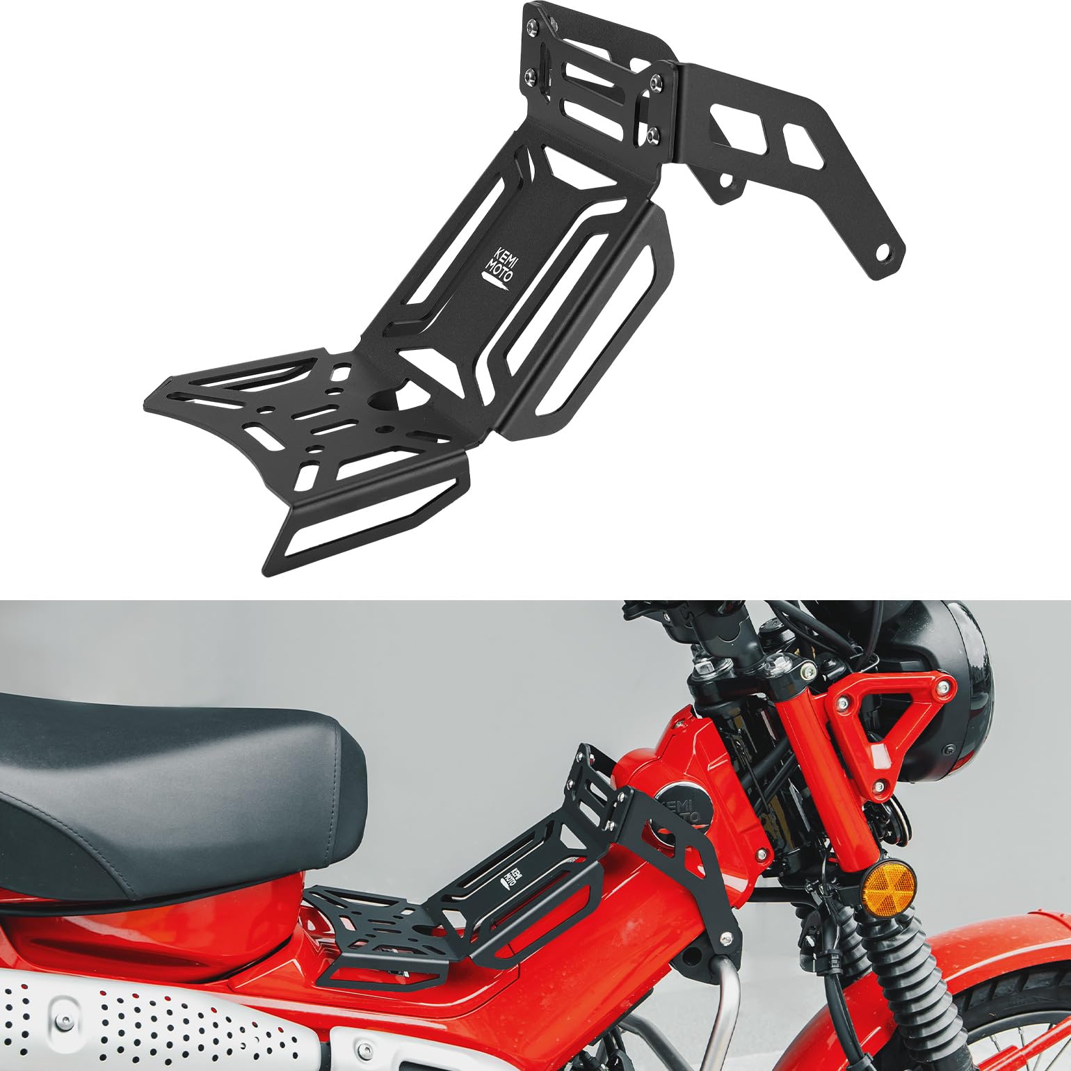 KEMIMOTO CT125 Trail 125 portapacchi centrale acciaio inox