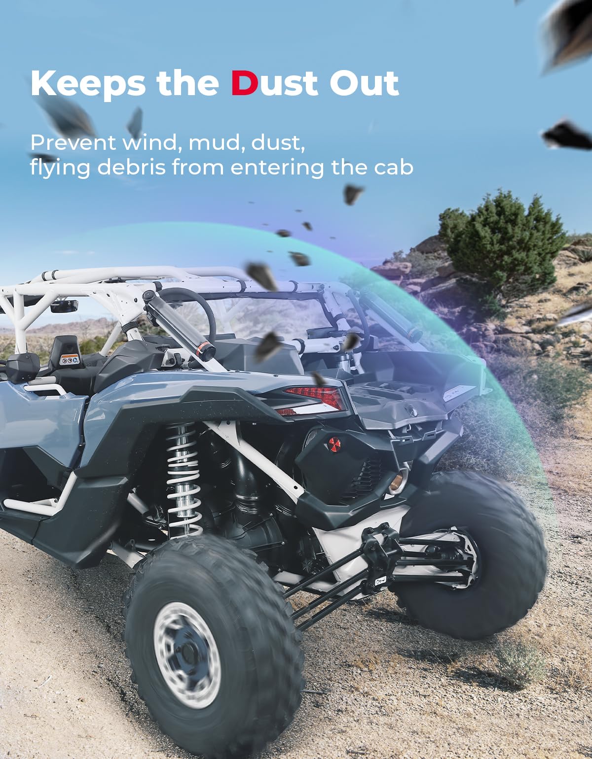KEMIMOTO Lunotto posteriore morbido Maverick X3 PVC