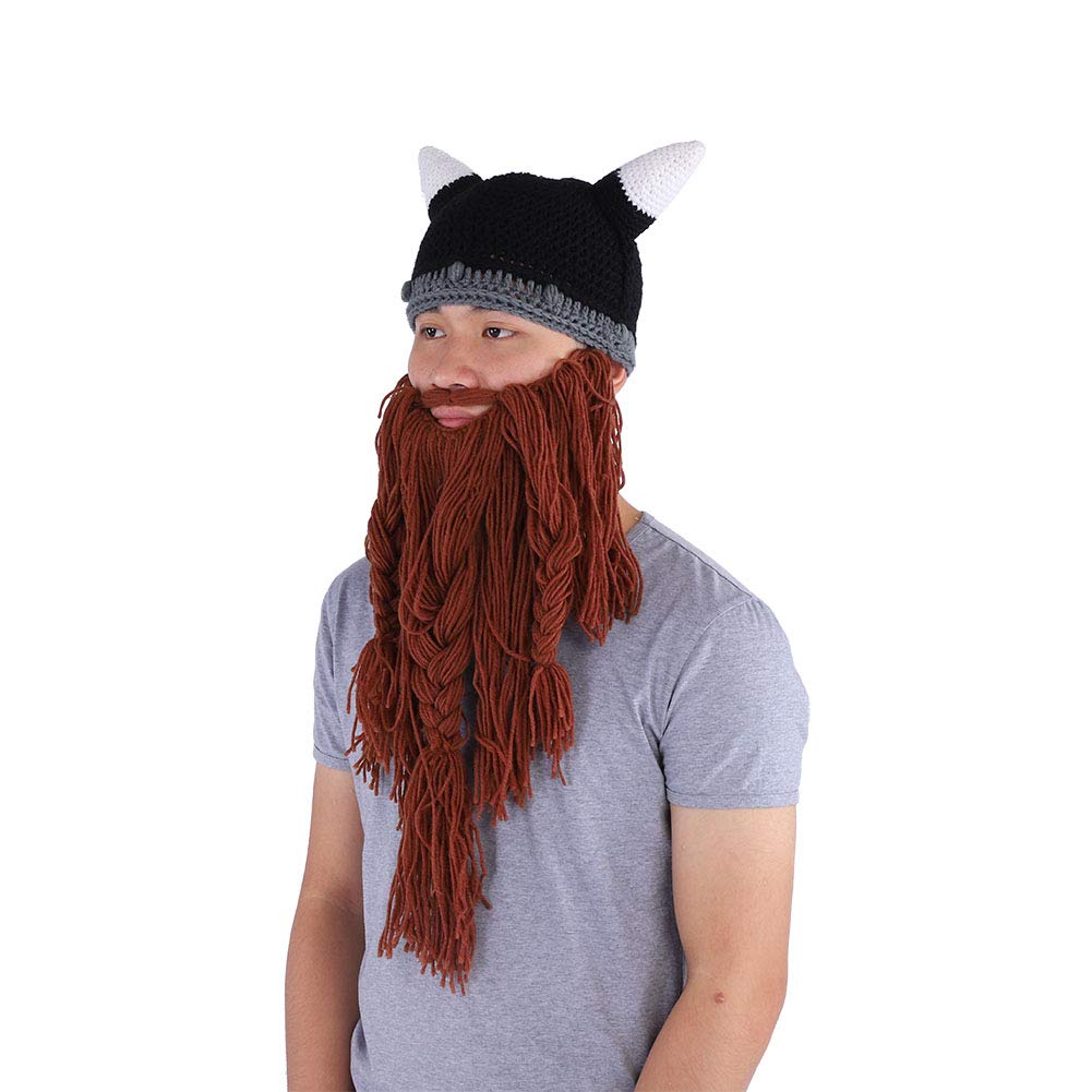 Kuuleyn Cappello Barba Vichingo Lana Caffè Caldo