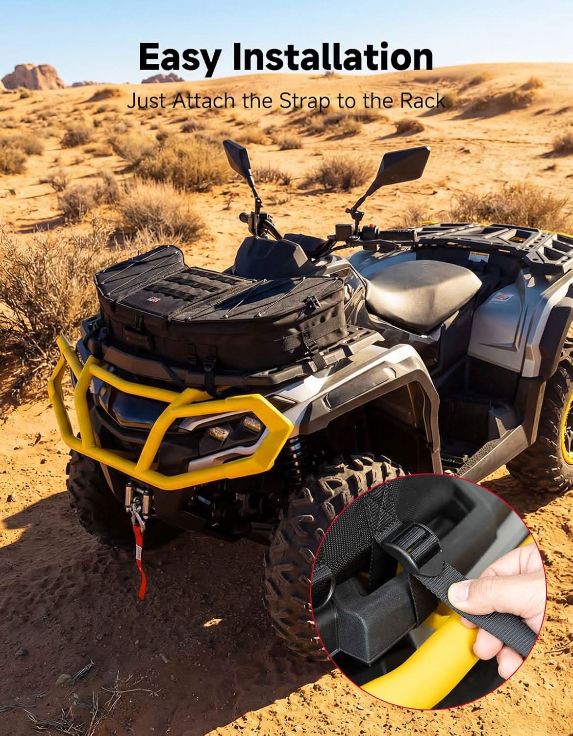 KEMIMOTO Borsa Portapacchi ATV Sportsman Impermeabile 444 mm