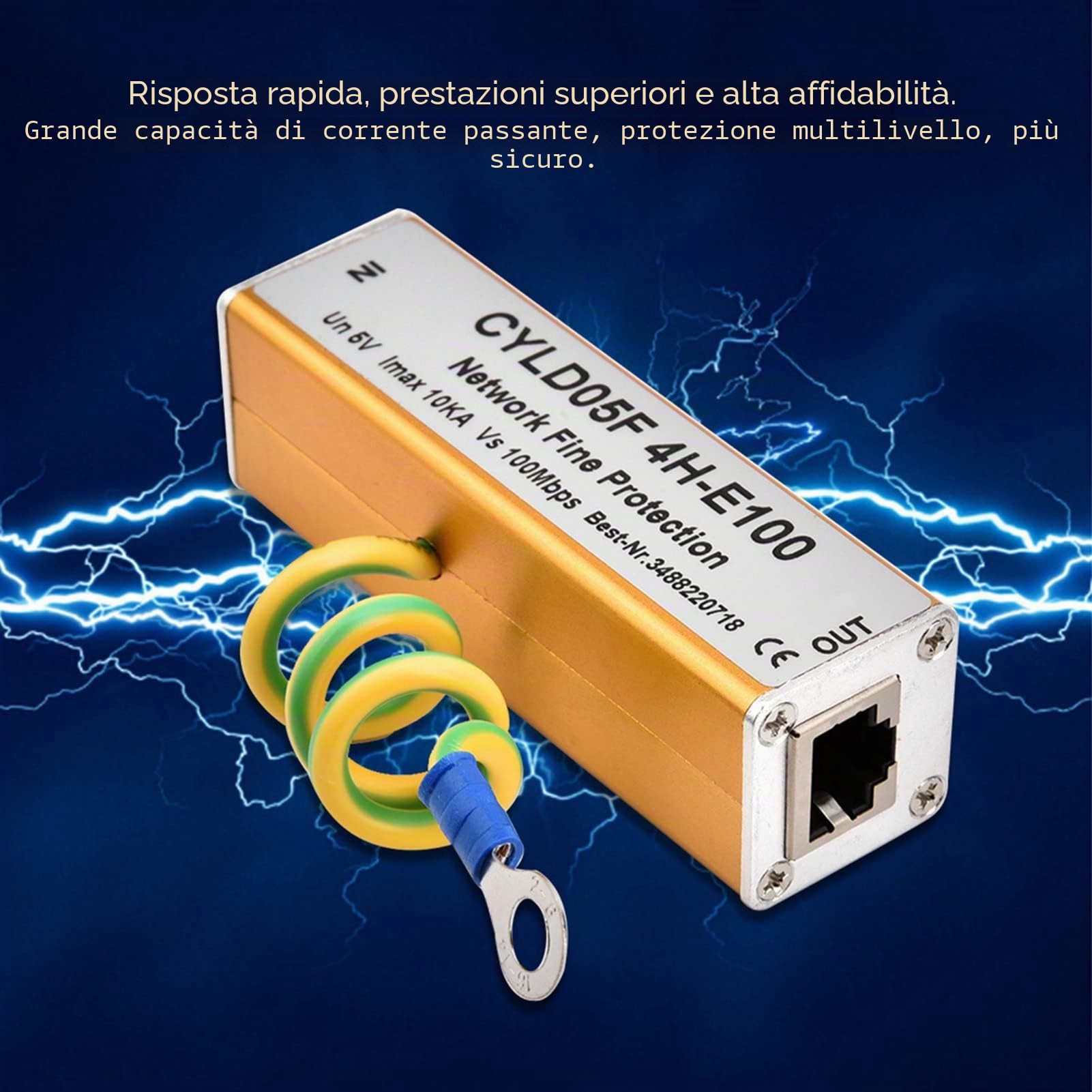 AOWINHIT 5V Protezione Sovratensione RJ45 RJ11 Ethernet