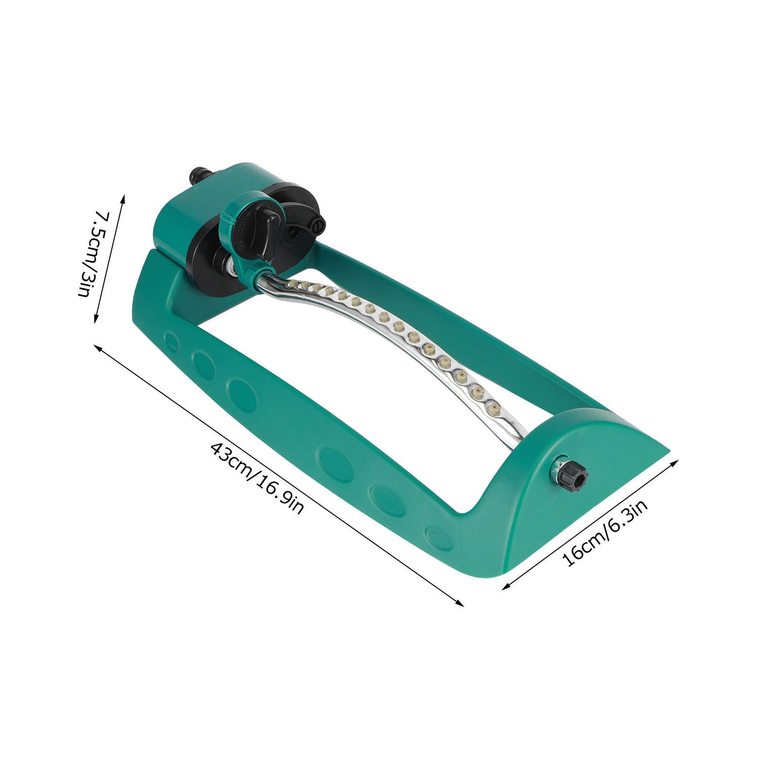 Kuuleyn Irrigatore Oscillante 15 Fori da Giardino Alluminio