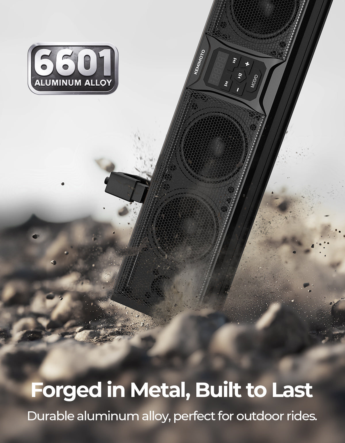 Kemimoto Soundbar UTV 26 pollici Bluetooth 500W RGB IP65