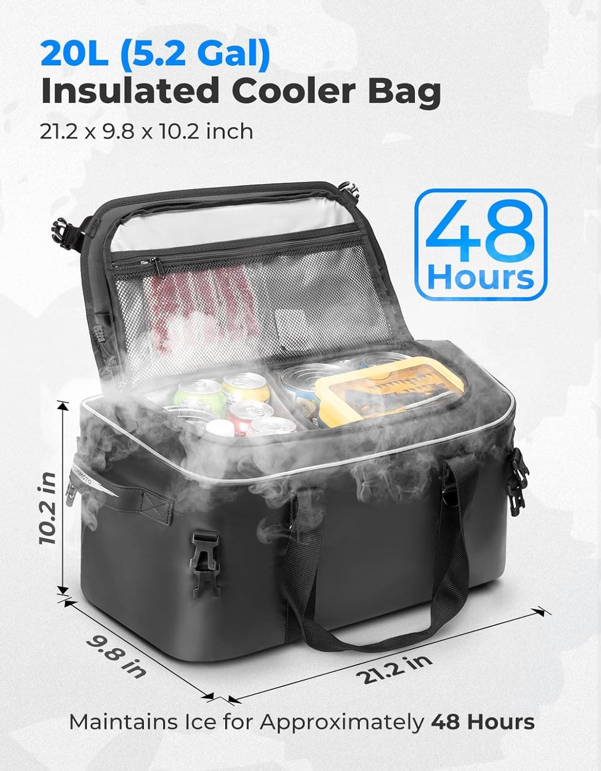 KEMIMOTO Borsa Frigo UTV 20L Termica Impermeabile