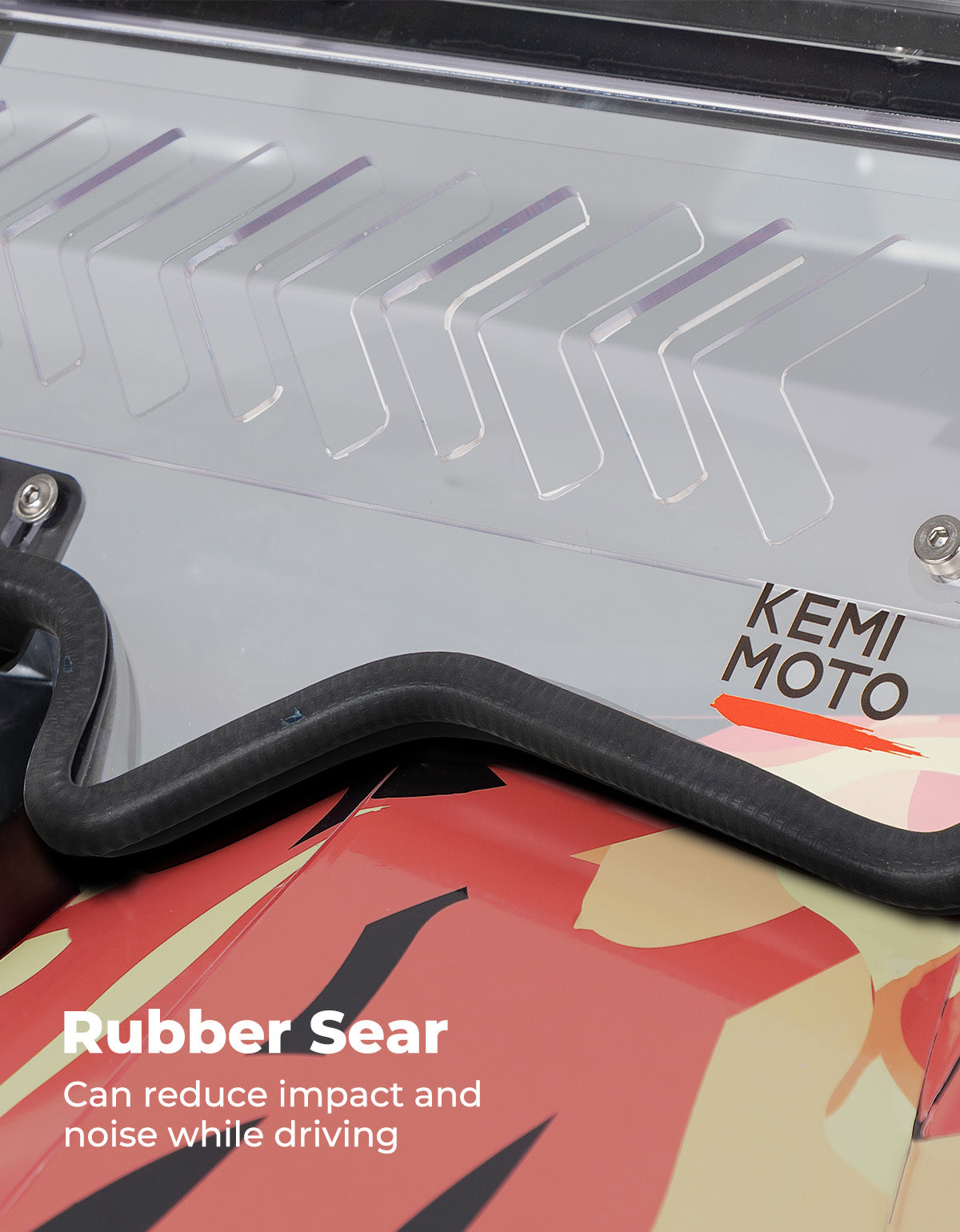 Kemimoto RZR PRO XP parabrezza flip policarbonato