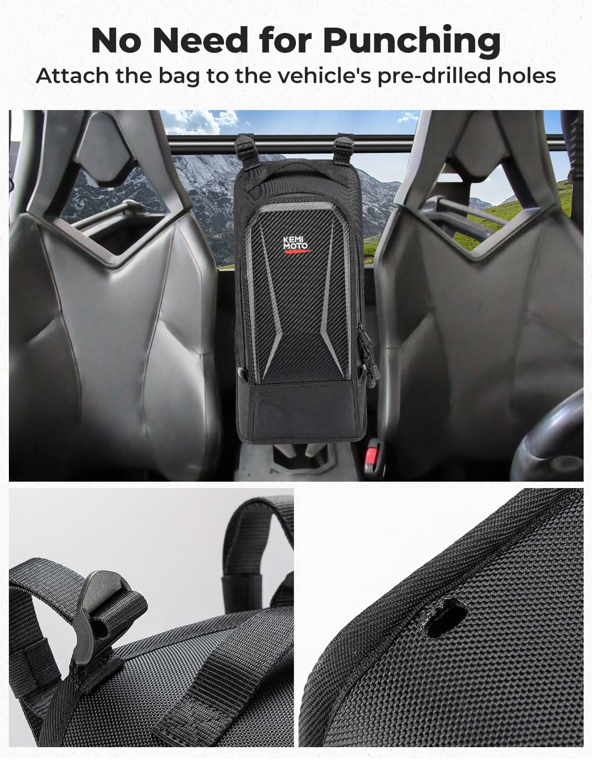 KEMIMOTO Commander Maverick borsa consolle centrale 9L impermeabile