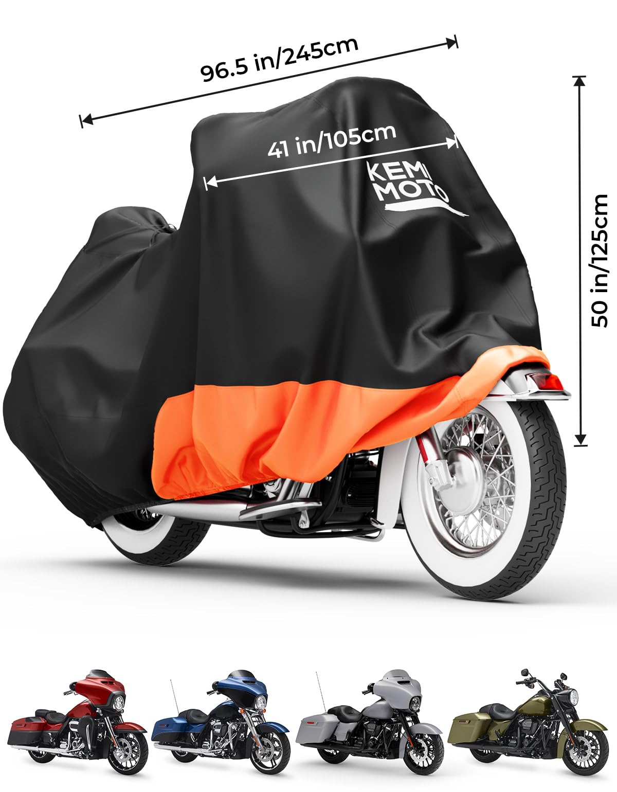 KEMIMOTO Touring telo coprimoto Oxford impermeabile