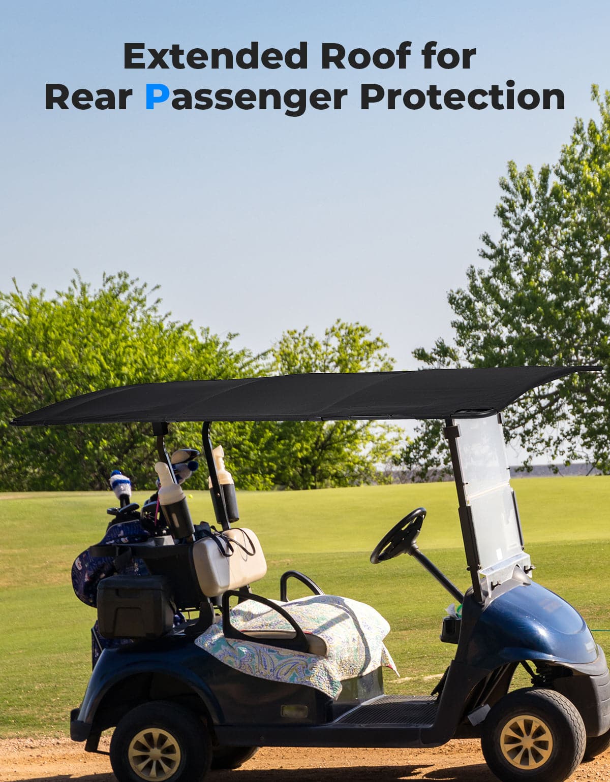 Kemimoto Tetto Parasole Golf Cart EZGO RXV 85" impermeabile
