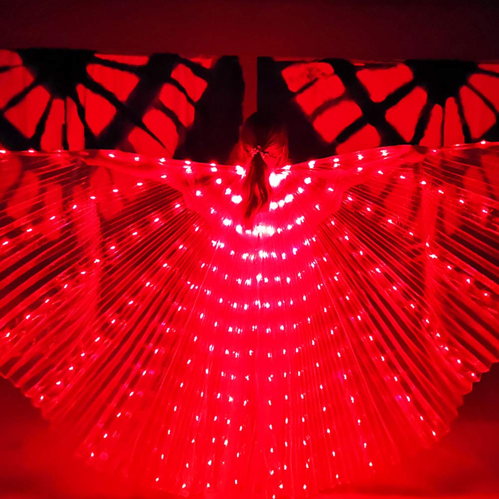 Hapivida Ali Farfalla LED Rosse 300 cm Costume Fata