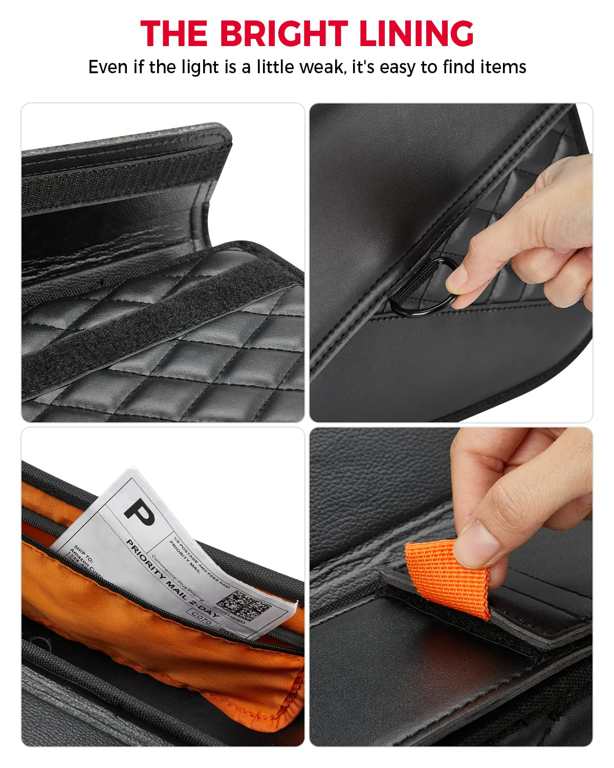 KEMIMOTO Sportster borsa laterale forcellone pelle nera