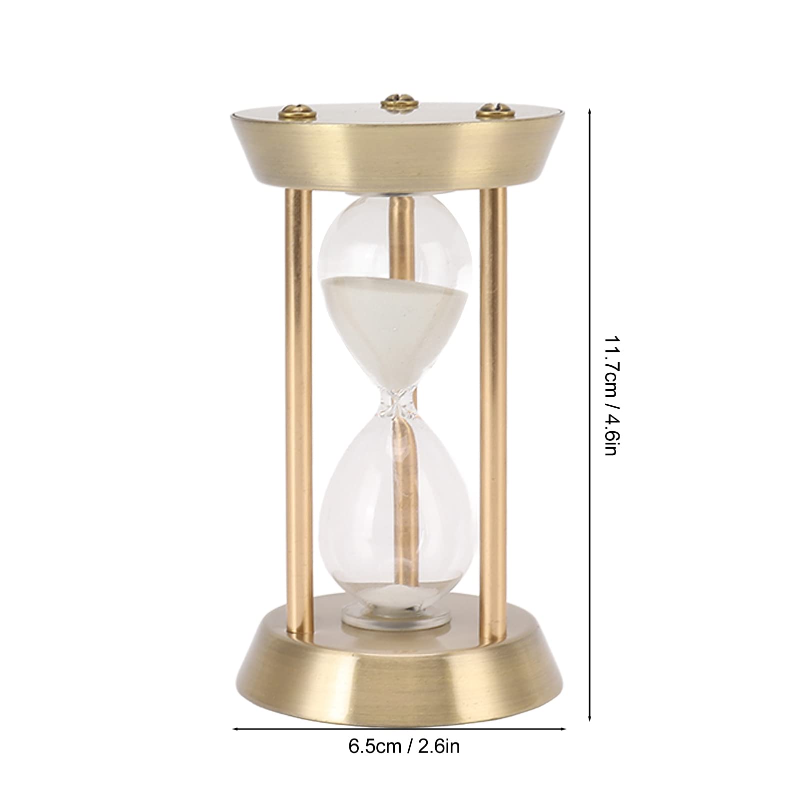 Hapivida Timer Sabbia Vetro Metallo Mini 10 Minuti