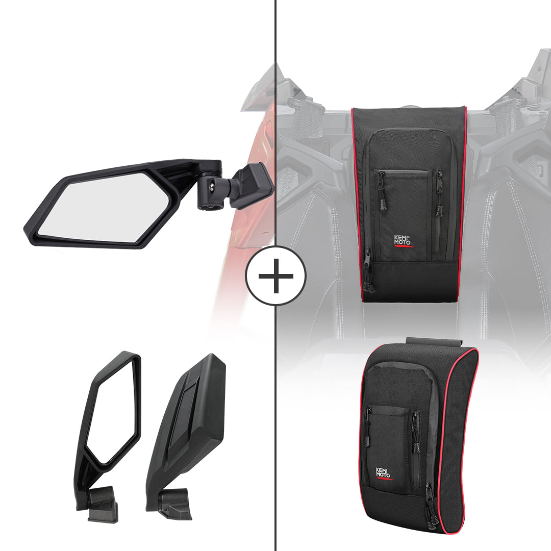 KEMIMOTO Maverick X3 Specchietti e Borsa Console Oxford