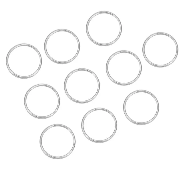 AOWINHIT Anelli portachiavi acciaio 22 mm 10 pezzi