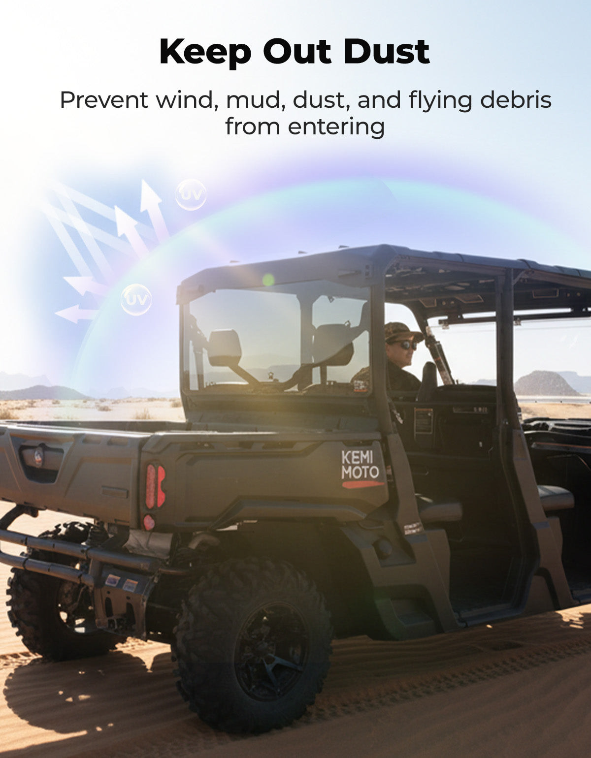 Kemimoto Lunotto Posteriore Can-Am Defender HD oscurato