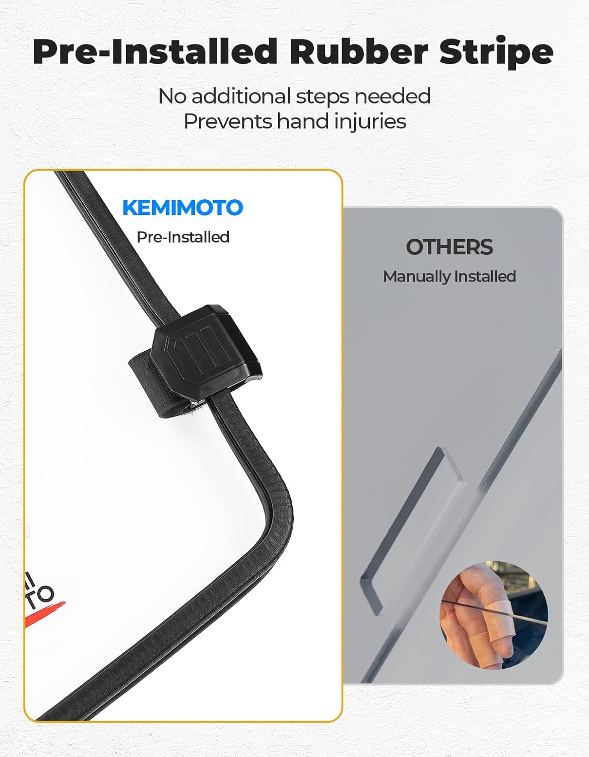 KEMIMOTO Ranger parabrezza ventilato 2-in-1 Polaris XP 900/1000